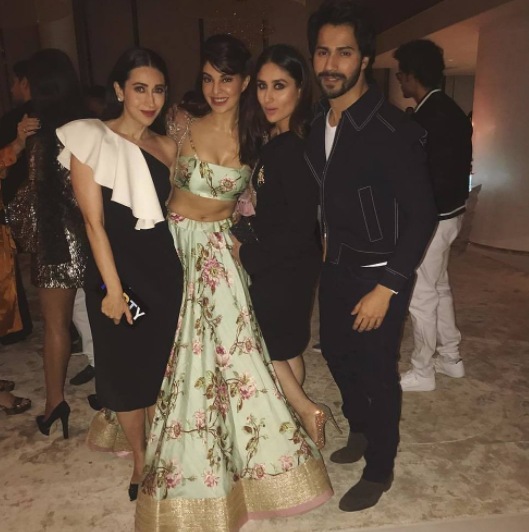 Jacqueline Fernandez, Varun Dhawan, Kareena Kapoor Khan and Karisma Kapoor, Ambani’s dinner party, Ambani’s dinner party photos