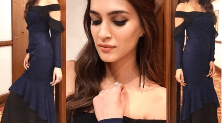 kriti sanon latest pictures, kriti sanon fashion, kriti sanon movies, kriti sanon style, kriti sanon ruffle dresses, ruffle dresses, bollywood ruffle dresses, indian express, indian express news