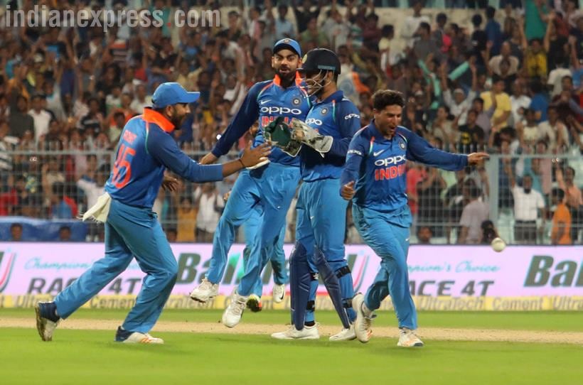 india vs australia, ind vs aus, kuldeep yadav hat-trick, india vs australia kolkata,