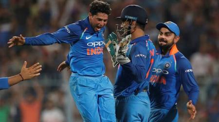 Kuldeep Yadav, Virat kohli, India vs Australia, Australia tour of India 2017, sports news, cricket, Indian Express