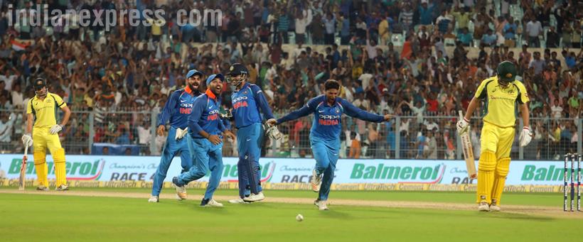 india vs australia, ind vs aus, kuldeep yadav hat-trick, india vs australia kolkata,