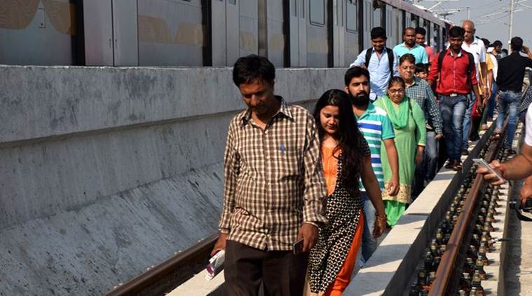 Lucknow metro, lucknow, metro rail stops, lucknow metro stops, metro rail service, indian express news