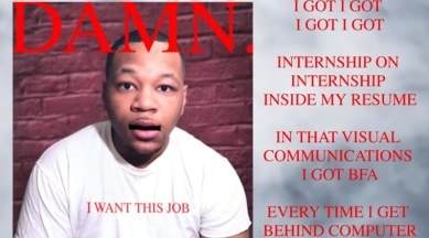 raps video to get job, guy rap resume to get internship, rapped resume, Guy raps his resume, rapped video, Indian express, Indian express news