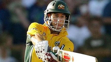 File photo of Australia's Michael Bevan in Port Elizabeth, March 2, 2003. REUTERS/Darren Staples/Files