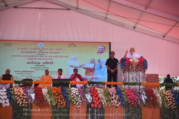 Narendra Modi, PM Narendra Modi, PM Modi in Varanasi, modi in varanasi, farmeres rally in varanasi, modi news, india news