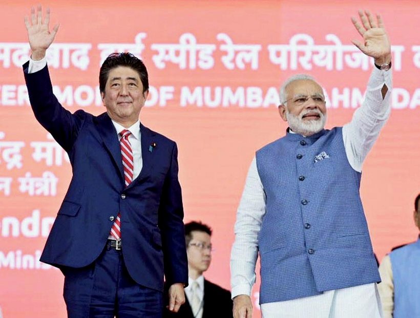 pm modi, shinzo abe, japan pm, abe in gujarat, shinzo abe pics, modi pics, shinzo abe photos, shinzo abe images, japanese prime minister, japan pm gujarat visit, modi pics, bullet train photos, indian express