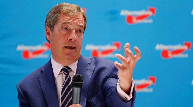 Britain S Nigel Farage Talks Brexit At German Right Wing Election Rally World News The