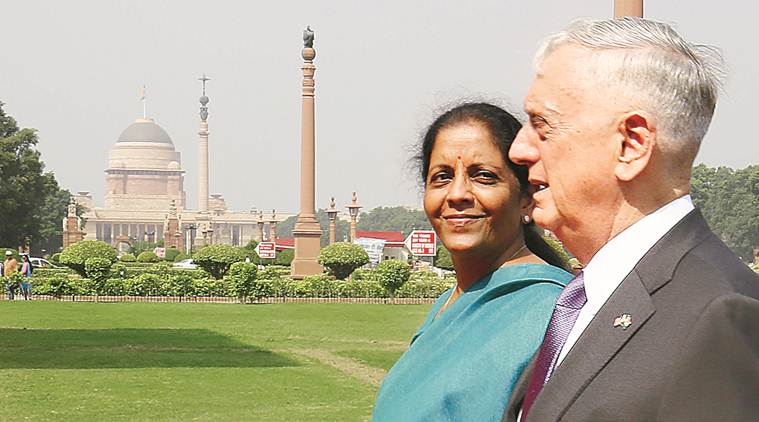 nirmala sitharaman, james Mattis, india us defence ties, india afghanistan, pakistan terrorism, indian defence, north korea, Nirmala Sitharam James mattis, defence ministry, latest news, indian express 