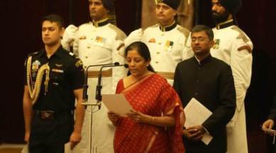 cabinet reshuffle, pm modi, narendra modi government, Nirmala Sitharaman, Dharmendra Pradhan, Piyush Goyal , railway ministry, Nirmala Sitharaman defence, indian express news, india news