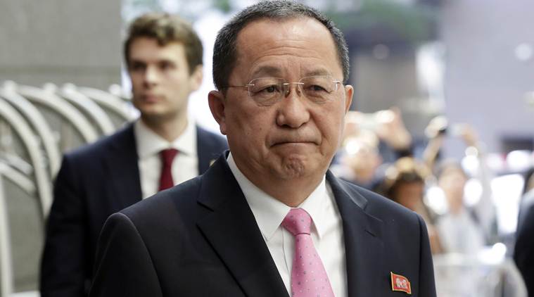 north korea, donald trump, north korea foreign minister, Ri Yong Ho, north korea un speech, world news