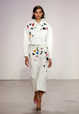 new york fashion week, oscar de la renta, nyfw 2017, oscar de la renta nyfw 2017, Paris Hilton, Nicky Hilton Rothschild, Nicki Minaj, indian express, indian express news