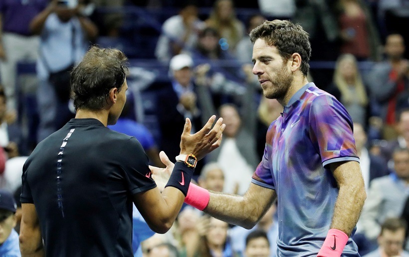 Rafael Nadal, US Open semifinal, US Open 2017, Rafael Nadal photos, Juan Martin Del Potro, tennis photos, tennis, indian express