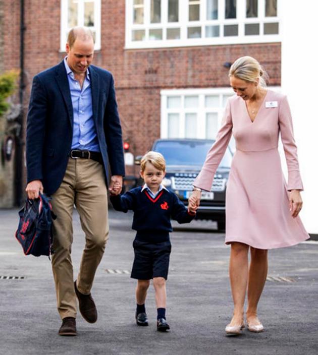 britain prince william, prince george, prince william, kensington palace, prince george first day, prince george school, prince george school photos, indian express, indian express news