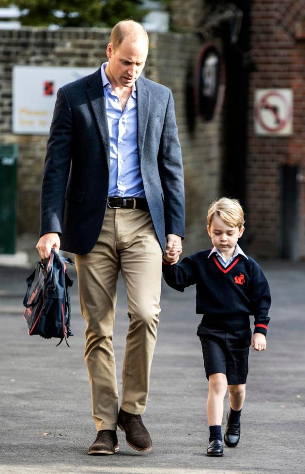britain prince william, prince george, prince william, kensington palace, prince george first day, prince george school, prince george school photos, indian express, indian express news