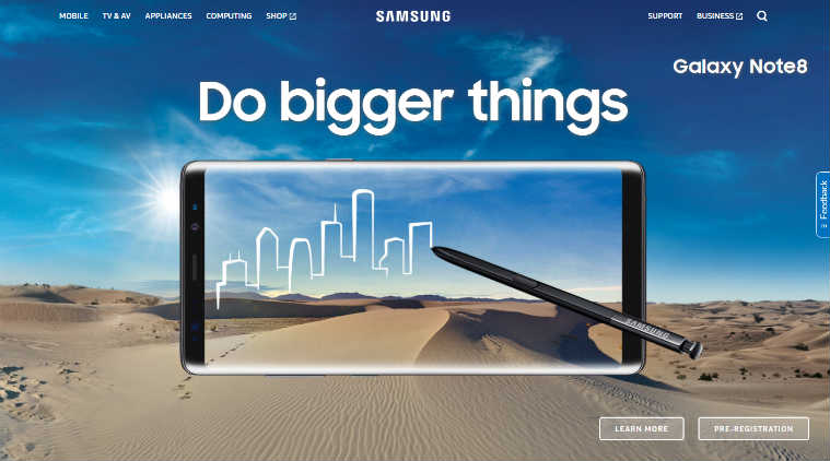 Samsung, Samsung Galaxy Note 8, Samsung Galaxy Note 8 India launch, Samsung Note 8 India launch, Samsung Galaxy Note 8 pre booking India