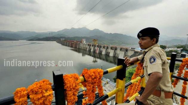 sarovar dam pictures, narmada dam pics, pm modi narmada dam inauguration, sardar sarovar narmada dam images, worlds second largest dam, sarovar dam photos, gujarat dam inauguration pics, pm modi narmada dam pics, indian express