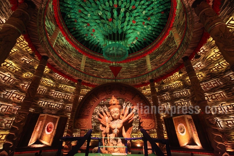 durga puja, durga puja 2017, kolkata durga puja, durga puja themes, durga puja unique theme, 2017 durga puja photos, bengal durga puja photos, durga pujo images, durga puja celebrations,