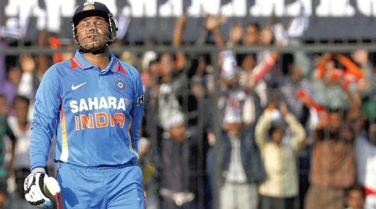 Virender Sehwag, Virender Sehwag double hundred, BCCI twitter, Australia tour of India