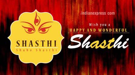 Durga Puja 2017, Durga Puja, Durga pooja, Subho Shasthi, Durga pooja celebration, Shubho Maha Shashti, Bengali celebration, Bengali Puja, Indian express, Indian express news