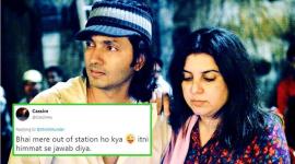 shirish kunder, farah khan, shirish kunder childhood photograph, farah khan twitter reply, shirish kunder farah khan, twitter conversation, indian express, indian express news