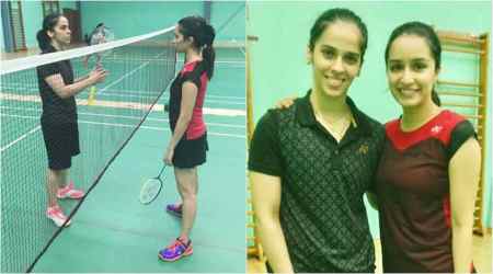 shraddha kapoor, shraddha kapoor saina nehwal, shraddha kapoor saina photos, shraddha kapoor saina biopic