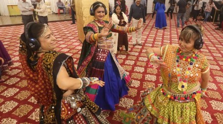 navratri, navratri silent garba, silent garba, rajmahal banquet hall, rajmahal malad, silent garba mumbai, Ae Dil Hai Mushkil, Navratri, Navratri festivals, Navratri days, Navratri night, Navratri Garba night, Navratri dress, Navratri costume, Indian festivals, Indian festivals season, Hindu culture, Hindi religion, Indian express, Indian express news