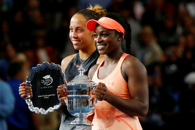 Sloane Stephens, Sloane Stephens US Open champion, Sloane Stephens vs Madison keys final, Sloane Stephens photos, Madison Keys photos, tennis photos, tennis, indian express