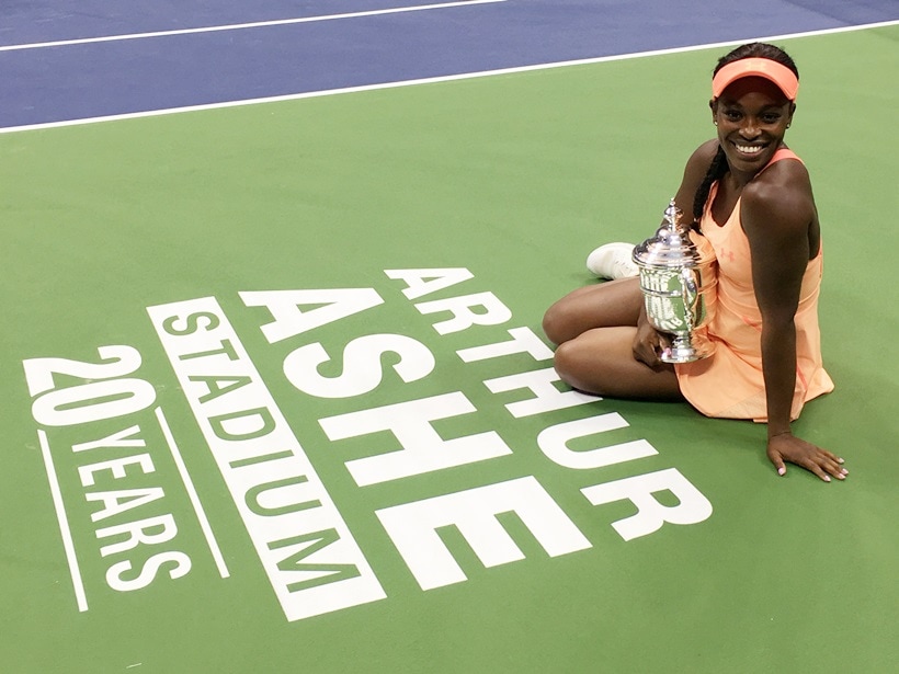 Sloane Stephens, Sloane Stephens US Open champion, Sloane Stephens vs Madison keys final, Sloane Stephens photos, Madison Keys photos, tennis photos, tennis, indian express