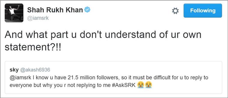 Shah Rukh Khan Reaches 28 Million Followers on Twitter - News18