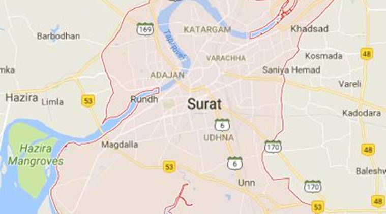 Surat Condom Hoardings, Manforce, Condom Hoardings Surat, Surat Protest, Gujarat News, India News, Indian Express, Indian Express News