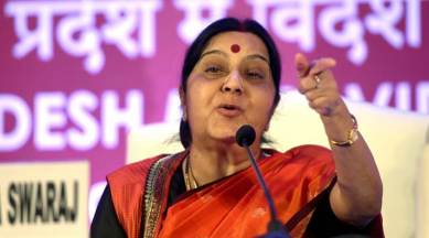 sushma swaraj, sushma swaraj dhaka visit, rohingya muslims, rohingya crisis, rohingya refugee crisis, rohingya refugees, bangladesh rohingya muslims, india news, indian express news