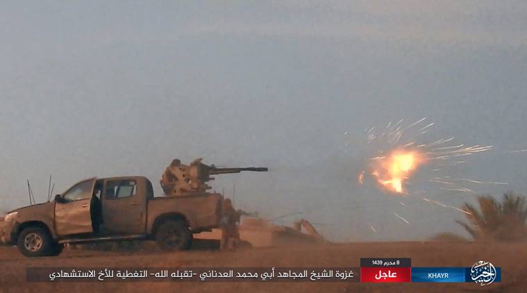 syria, islamic state, isis, syria attack, world news, indian express news
