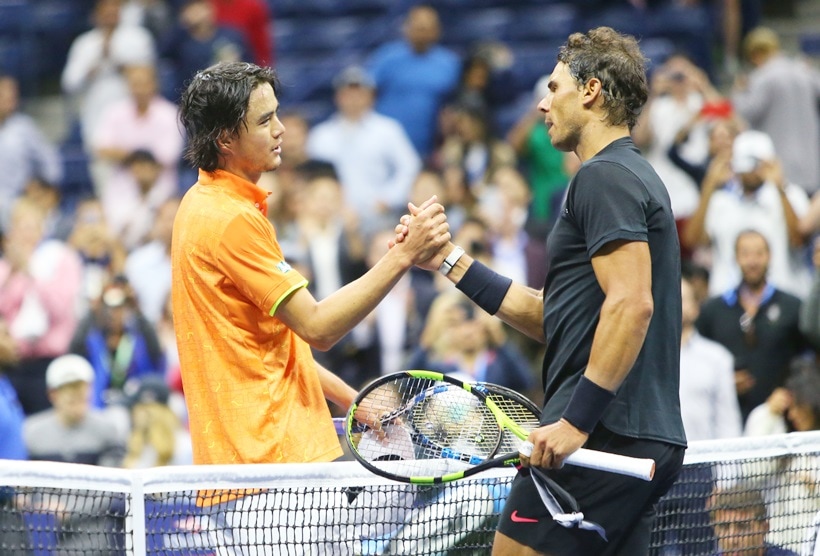 Rafael Nadal, US Open semifinal, US Open 2017, Rafael Nadal photos, Juan Martin Del Potro, tennis photos, tennis, indian express