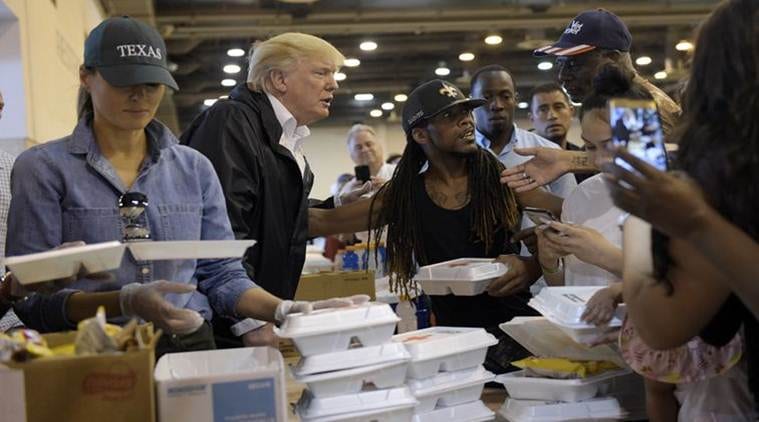 Image result for trump hurricane harvey hugs