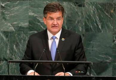 UNGA session, UNGA president, Miroslav Lajcak, fake picture, Pakistan fake picture, India Pakistan at the UN, Sushma Swaraj, India news, Indian Express