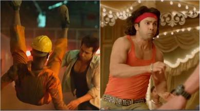 varun dhawan judwaa 2, judwaa 2 behind the scene, judwaa 2 stunts, varun dhawan stunts, judwaa 2 video, judwaa 2, varun dhawan stunts judwaa 2, varun dhawan news, varun dhawan updates, entertainment news