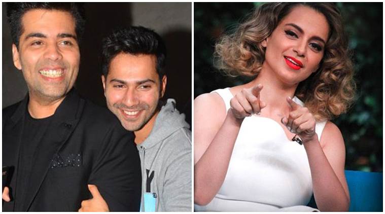 Varun Dhawan, Kangana Ranaut, Karan Johar, Karan Johar varun, Karan Johar kangana, Varun Dhawan Kangana, nepotism