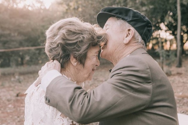 wedding photoshoot after 60 years, wedding photoshoot, couple photographer after 60 years, Indian express, Indian express news