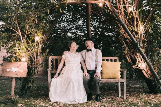 wedding photoshoot after 60 years, wedding photoshoot, couple photographer after 60 years, Indian express, Indian express news