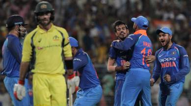 Yuzvendra Chahal, Glenn Maxwell, India vs Australia, Yuzvendra Chahal wickets, sports news, cricket, Indian Express