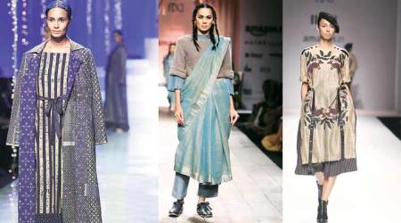 amazon india fashion week, AIFW finale, Rina Dhaka, Rohit Gandhi & Rahul Khanna, Ashish N Soni, Krishna Mehta and Pankaj & Nidhi, indian express, indian express news