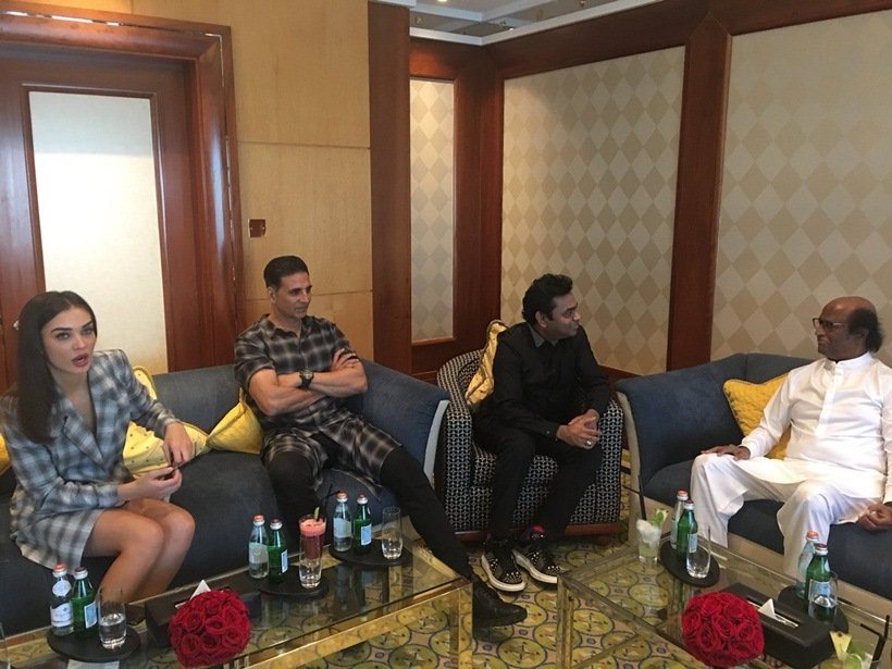 2.0, 2.0 poster, 2.0 rajnikanth, rajinikanth, akshay kumar, AR Rahman, s shankar, amy jackson, akshay kumar photos, 2.0 movie pics, 2.0 press meet dubai, pics, 2point0 audio launch, 2.0 movie dubai event images