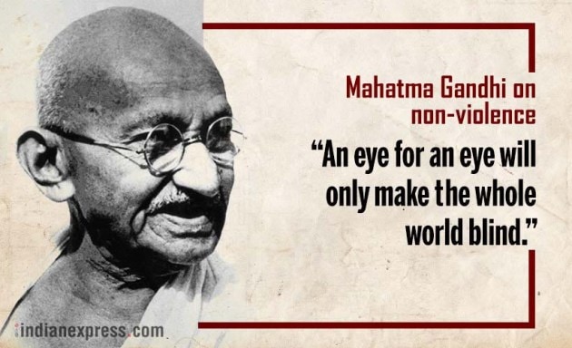 mahatma gandhi, gandhi jayanti, gandhi jayanti 2017, 2 october, october 2, quotes by gandhi, gandhi's birthday, gandhi on ahimsa, gandhi on caste, gandhi on nation, international non violence day, international peace day, indian express, indian express news