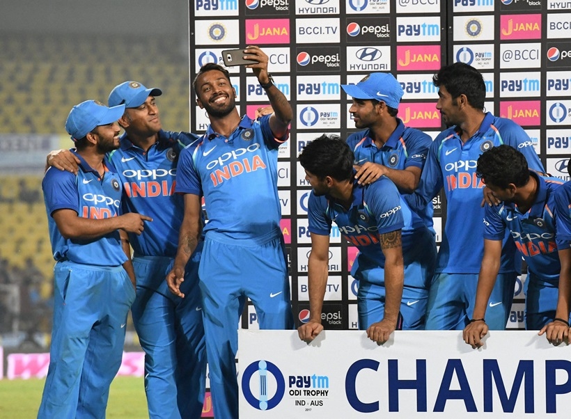 India vs Australia, Australia tour of India 2017, MS Dhoni, Hardik Pandya, Virat Kohli, sports gallery, cricket gallery, Indian Express