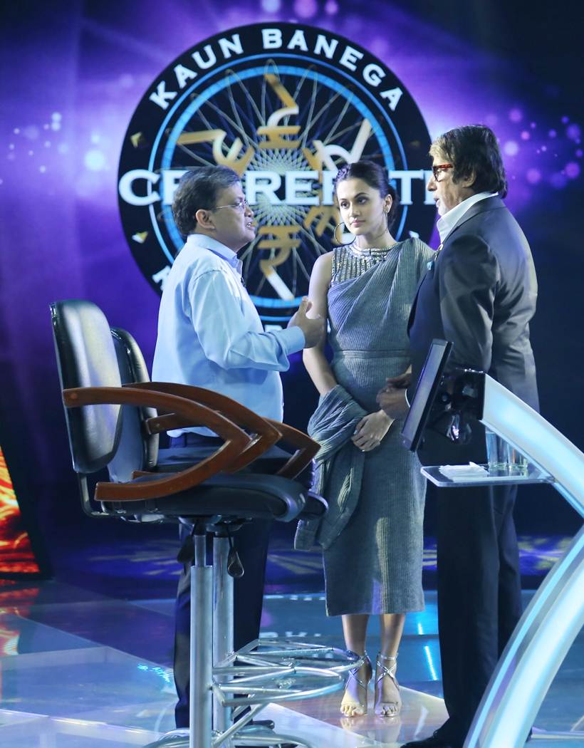kbc, kaun banega crorepati, amitabh bachchan, taapsee pannu, taapsee pannu images, amitabh bachchan images