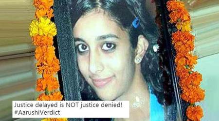 Aarushi murder case verdict, talwars acquitted, rajesh nuper talwar acquitted, aarushi verdict twitter, #AarushiVerdict, #Arushi, #Talwars, indian express, indian express news