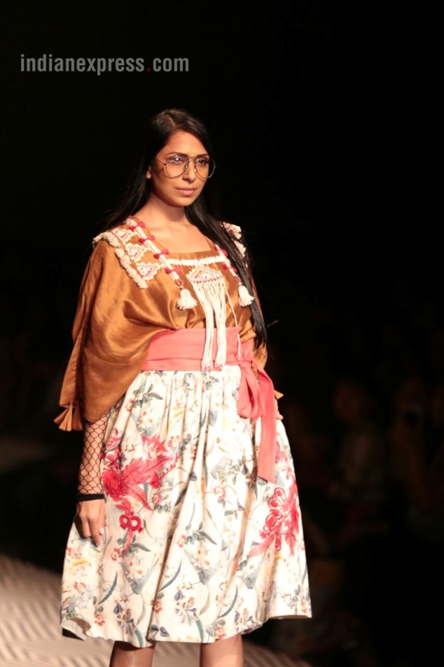 amazon india fashion week, amazon india fashion week 2017, amazon india fashion week 2017 dates, aifw 2017 day 2, amazon india fashion week dates, amazon india fashion week 2017 theme, aifw, aifw 2017, aifw nargis fakhri, aifw 2017 nargis fakhri, indian express, indian express news