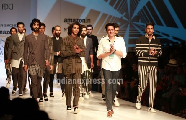 Divya kumar Khosla, aifw, AIFW Spring- Summer 2018, Sulakashna Monga, Charu Parashar, Amazon India fashion week, indian express, indian express news