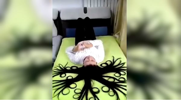 amazing hair video, social media viral videos, hair design, hair design viral video, hair styles, rewind videos, hairstyle viral videos, trending videos, trending videos of the week, Indian express, Indian express news