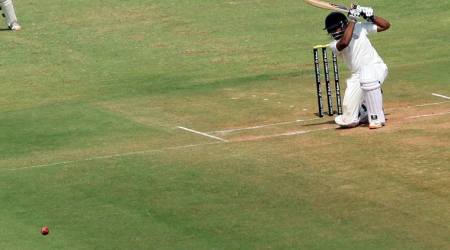 Maharashtra batsman Bawne played 166 balls hitting 13 boundaries and five huge sixes. (Source: Express Archive)